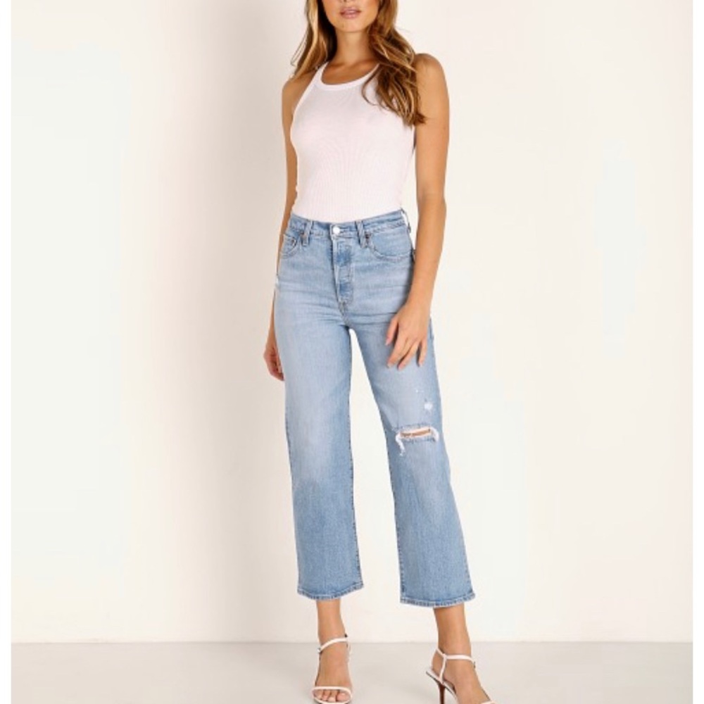 Levi’s Ribcage Straight Ankle in Tango Fade